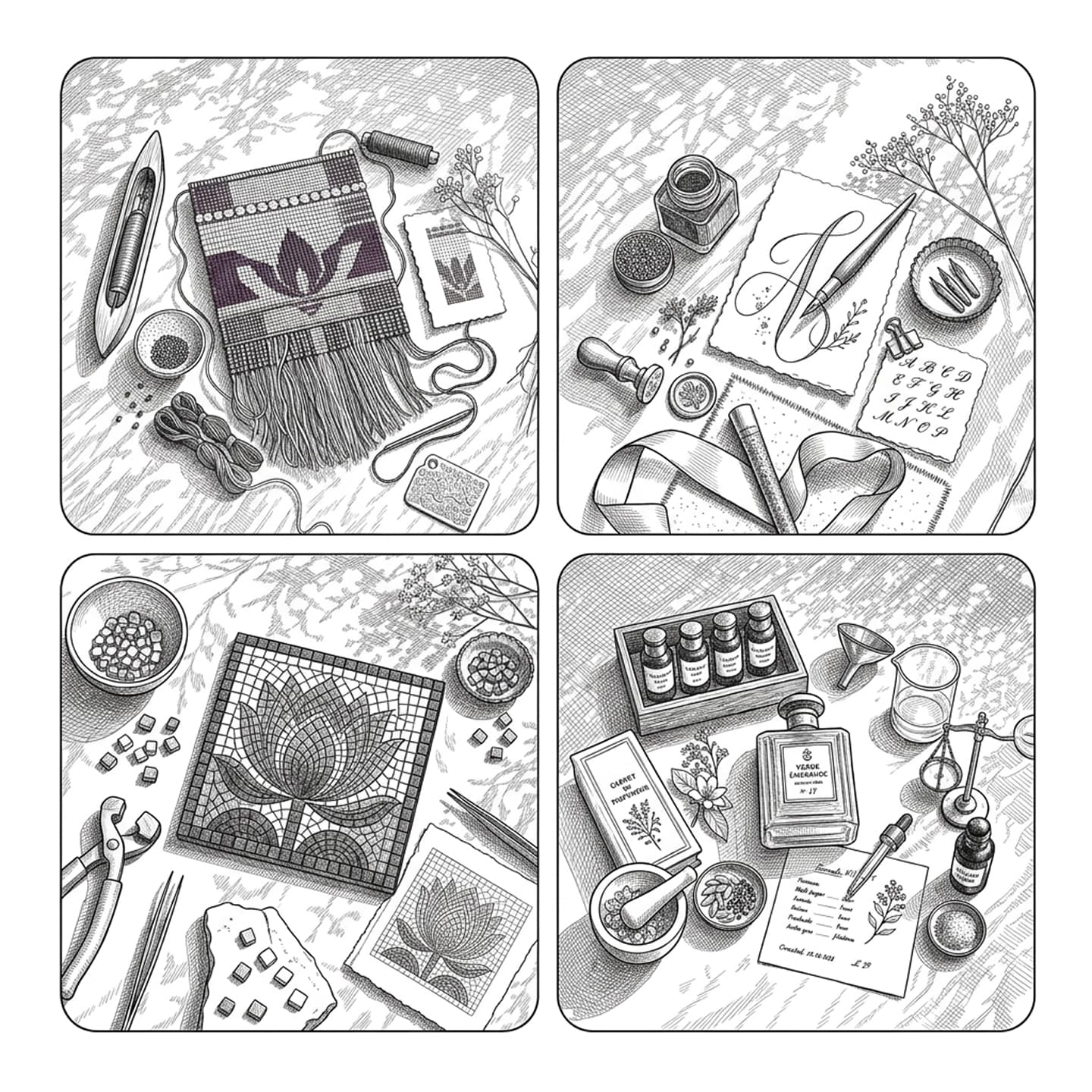 Visual Brand Identity illustration set, image 6